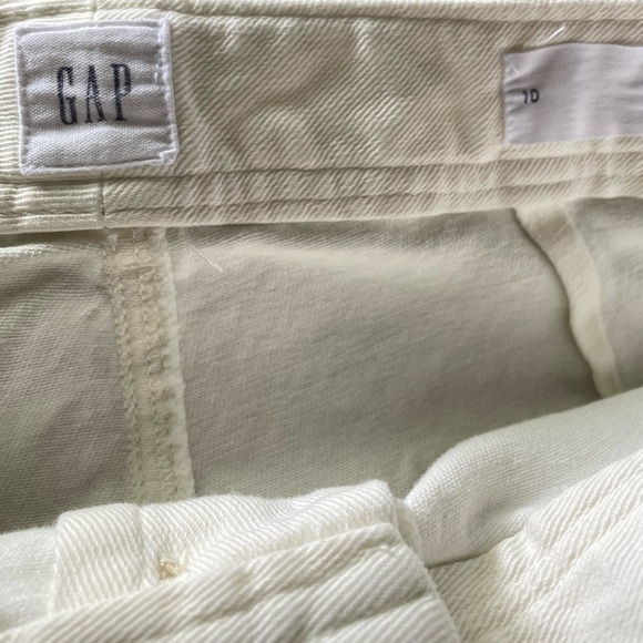 GAP Women’s High Rise Button-Fly Shorts 10 Milk - Picture 7 of 11